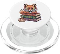 Fox Read More Books Be Kind Stay Weird Reader Cute Bookworm PopSockets PopGrip for MagSafe