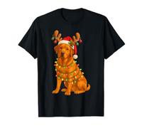 Fox Red Lab Christmas Tree Light Pajama Labrador Dog T-Shirt