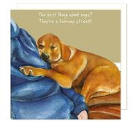 Fox Red Labrador Greeting Card, Dog Lover Gift, Blank Inside, Artist Anna Danielle Design, 14.5 x 14.5 cm, Sustainable Card
