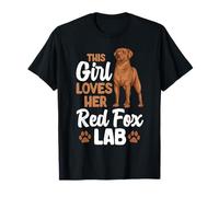Fox Red Labrador Retriever This Girl Loves Her Red Fox Lab T-Shirt
