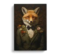 Fox Renaissance Art Canvas Wall Art Print 30x20 Inch