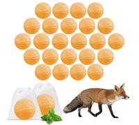 Fox Repellent for Gardens UK 24 Pack, Natural Foxs Deterrent Balls wiht Long Lasting Protection, Peppermint Oil Fox Deterrent Protect Your Entire Garden and Outdoor Areas