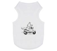 'Fox Riding Scooter' Pet Dog/Cat T-Shirt (PT00075975)