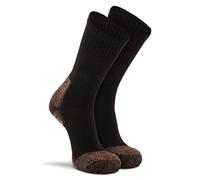 FOX RIVER Men's Standard Steel-Toe Heavyweight Work Crew Socks (2 Pair Pack), Black, Medium