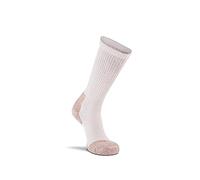 FOX RIVER Men's Steel Toe Socks - White/Brown, Medium