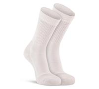 FOX RIVER Wick Dry Athletic Crew Socks Heavyweight Sports Socks for Men and Women with Comfort Cushioning - White - Large (2 Pack) (1190)