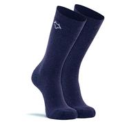 FoxRiver Wick Dry Tramper Medium-Weight Outdoor Crew Socks, Navy, Large