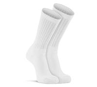 FOX RIVER womens Wick Dry Medium-weight Sport Crew athletic socks, White, 6-8.5 US