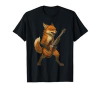 Fox Rock N Roll Musician Animal Metal Rock Group Concert T-Shirt