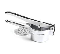 Fox Run 2146 5773COM Calder Potato-Passatelli Masher with 2 Interchangeable Discs, Dim. 26 x 9 x 6.2 Cm, Chrome-Plated Steel, Silver