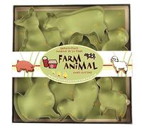 Fox Run 3651 Farm Animal Cookie Cutter Set, Stainless Steel, 7-Piece