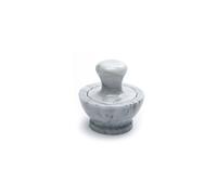 Fox Run 3844 Marble Mortar and Pestle, White | Grind Herbs, Spices & Medicine | Mini Mortar & Pestle | Beautiful White Natural Marble | Cooking Gadget | Improves Flavors
