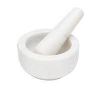 Fox Run 3874 Mortar and Pestle, Marble, White