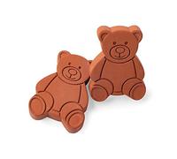 Fox Run 46762 Brown Sugar Bear, Set of Two Keeper and Saver, Terracotta