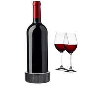 Fox Run 48757 Marble Wine Stand, Stoneware, Black