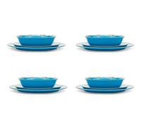 Fox Run 48785 Unbreakable Melamine Dishes, Dark Blue