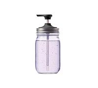 Fox Run 82650 Black Soap Pump Regular Mouth Mason Jars, Plastic