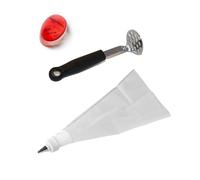 Fox Run Deviled Egg Making Kit, Includes Boiled Egg Timer, Masher and Deviled Egg Piping Tool