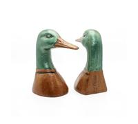 Fox Run Duck Decorative Bookend Set, 100% Iron, 4.25” x 2.9” x 5.73” Heavy Bookends