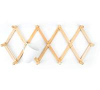 Fox Run Expanding Beechwood Coffee Mug Wall Rack, Brown