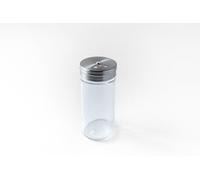 Fox Run Glass Spice Jar, 4 Ounce Seasoning Shaker with Stainless Steel Lid