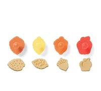 Fox Run Harvest Autumn Leaves 2" Pastry/Cookie/Pie/Fondant Stampers and Cutters, 4-Piece Set, Multicolor