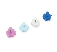 Fox Run Intricate Assorted Winter Snowflake Pastry/Cookie/Pie/Fondant 2" Stamper and Cutters 2", Set of 4, Multi-Color