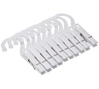 Fox Run Laundry Hooks, 0.25 x 2.25 x 5.25 inches, White