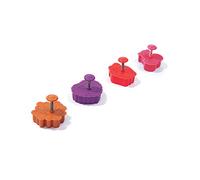 Fox Run Lovers Pie Cutter Set, Set of 4, Multicolor