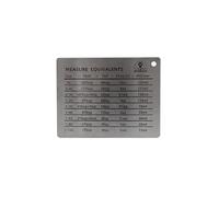Fox Run Stainless Steel Kitchen Conversion Chart Magnet for Refrigerator