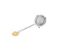 Fox Run Yellow Daisy Tea Infuser Ball, Stainless Steel Mesh Tea Ball for Loose Tea