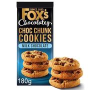 Fox’s Cookies Assortment Variety Pack - Milk, White & Triple Chocolate Chunk Cookies 180g - British Chocolate Biscuit Snack Selection (Fox's Milk Chocolate Cookies 180G)