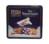 Fox’s Festive Biscuit Selection - Featuring Classic Biscuit Varieties in The Snowman-Themed Tin - Delicious Cookies Ideal for Holiday Present, Festive Celebrations, and Seasonal Enjoyment.