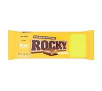 Fox’s Rocky Caramel Chocolate Bars 8 Pack 159g x 12 | Milk Chocolate Biscuit Bars with Caramel