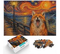 Fox Screaming in Edvard Munch's The Scream Jigsaw Puzzle, 1000 Piece