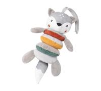 Fox Shape Stroller Toy, Cartoon Stroller Activity, 11.02x4.72 inches Adorable Colorful Kids Hand Bell Puppet, Crib Accessory, Perfect for Babies Home and Travel Entertainment