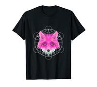 Fox Shirt with Pink Geometric Shapes & Sacred Geometry T-Shirt