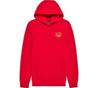 FOX SLOGAN FLEECE PO Hoodie flame rot XL