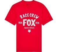 FOX SLOGAN SS PREM TEE Shirt flame rot M