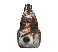 Fox Snow Men's Sling Backpack, Travel Hiking Day Bag Crossbody Shoulder Bag.