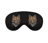 Fox Soft Eye Masks with Adjustable Strap Lightweight Comfortable Blindfold for Sleeping