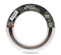 Fox Soft Steel Fleck Camo Leader 60 lb (27.3 kg) 0.70 mm - 80 m Leader, Leader Line, Leader Material, Carp Line