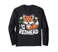 Fox St Patricks Day Tee Ginger Red Hair I am The Redhead Long Sleeve T-Shirt