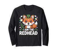 Fox St Patricks Day Tee Ginger Red Hair I am The Redhead Long Sleeve T-Shirt