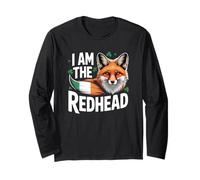 Fox St Patricks Day Tee Ginger Red Hair I am The Redhead Long Sleeve T-Shirt