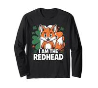 Fox St Patricks Day Tee Ginger Red Hair I am The Redhead Long Sleeve T-Shirt