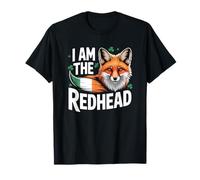 Fox St Patricks Day Tee Ginger Red Hair I am The Redhead T-Shirt