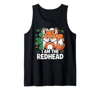 Fox St Patricks Day Tee Ginger Red Hair I am The Redhead Tank Top
