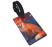 Fox Star Dream Luggage Tags for Suitcases - Durable PVC ID Tags with Detachable Straps for Travel, Backpack, Golf Bag, Anti-Loss