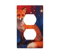 Fox Star Dream Unbreakable Polycarbonate Switch Plate-1 Gang Screwless Wall Plate for Home Office